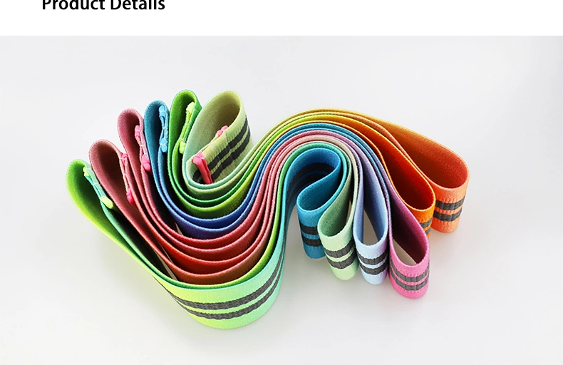 Pilates Training Gradient Rainbow Color Yoga Pull Squat Hip Booty Circular Elastic Resistance Band