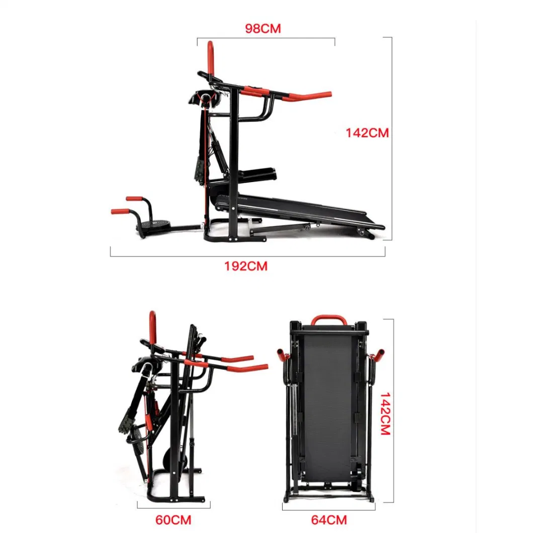 Home Use Small Foldable Treadmill Multi-Function Fitness Equipment Silent Running Mechanical