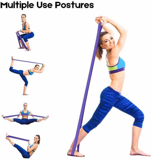 6 шт. ленты для упражнений с сопротивлением для домашнего фитнеса, силовых тренировок, физиотерапии, ленты для тренировок из натурального латекса